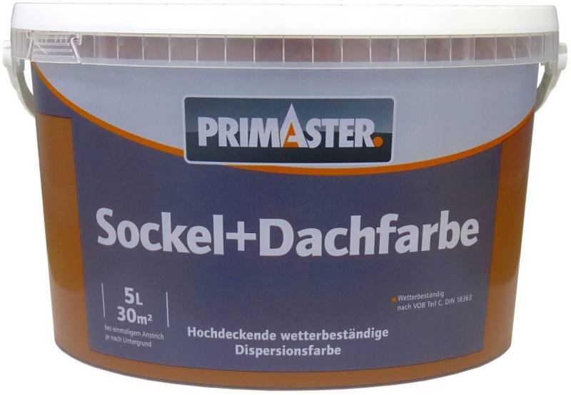 Primaster Fassadenfarbe Primaster Sockel- und Dachfarbe 5 L havanna matt von Primaster