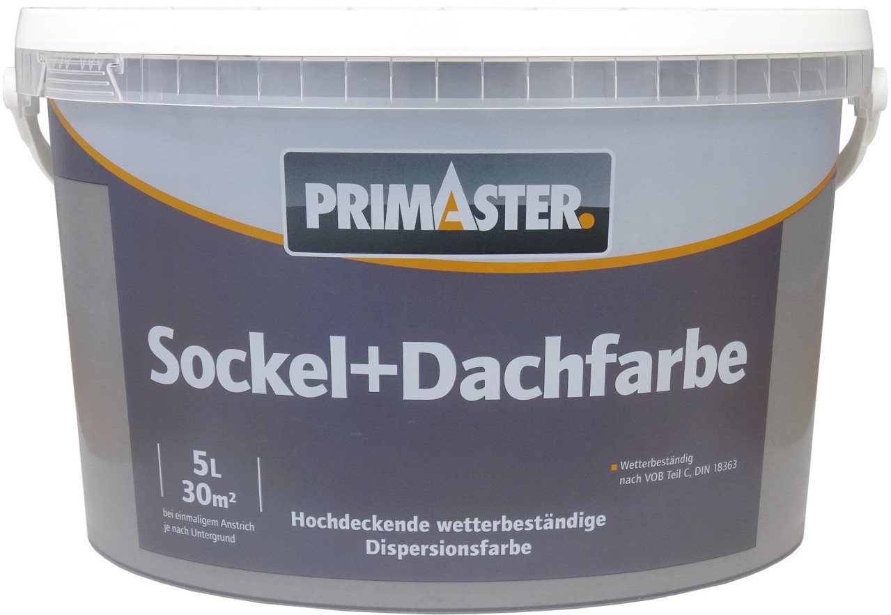 Primaster Fassadenfarbe Primaster Sockel- und Dachfarbe 5 L schiefer matt Primaster Fassadenfarbe Primaster Sockel- und Dachfarbe 5 L schiefer matt von Primaster