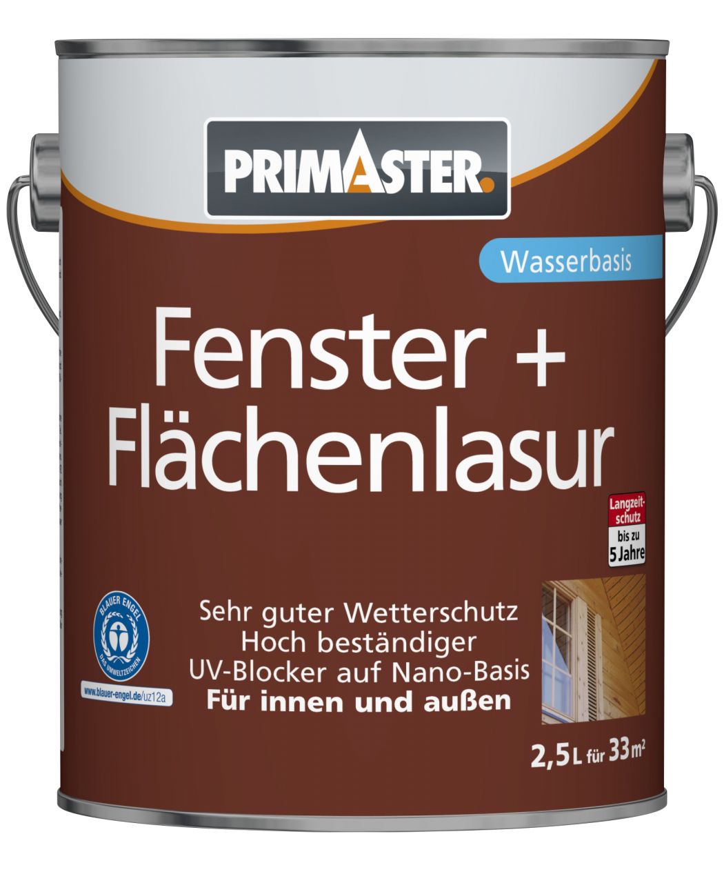 Primaster Fenster und Flächenlasur 2,5 L farblos von Primaster