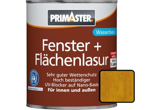 Primaster Fenster-und Flächenlasur 2,5L Kiefer Holzlasur Wetterschutz von Primaster