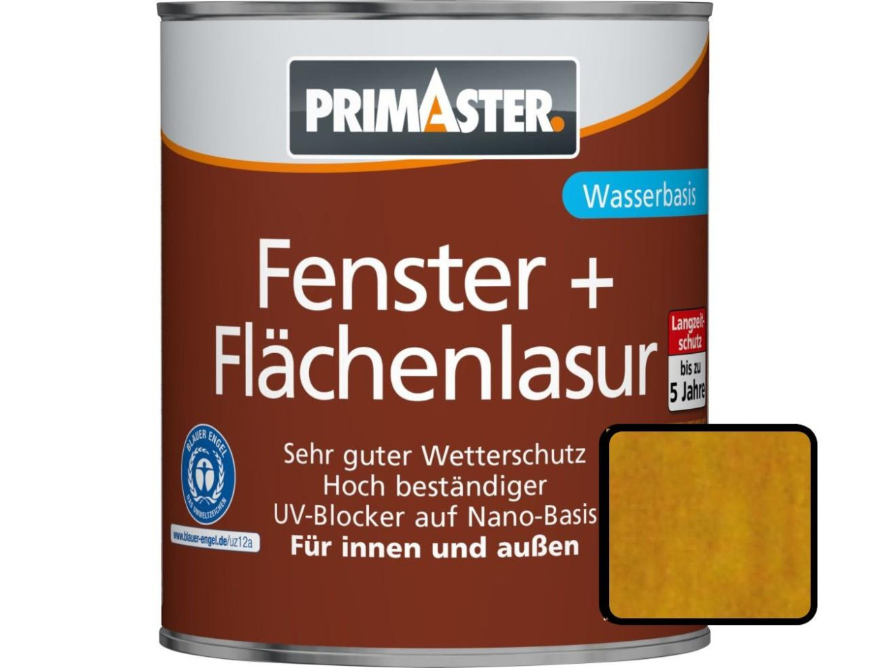 Primaster Fenster und Flächenlasur 2,5 L kiefer von Primaster