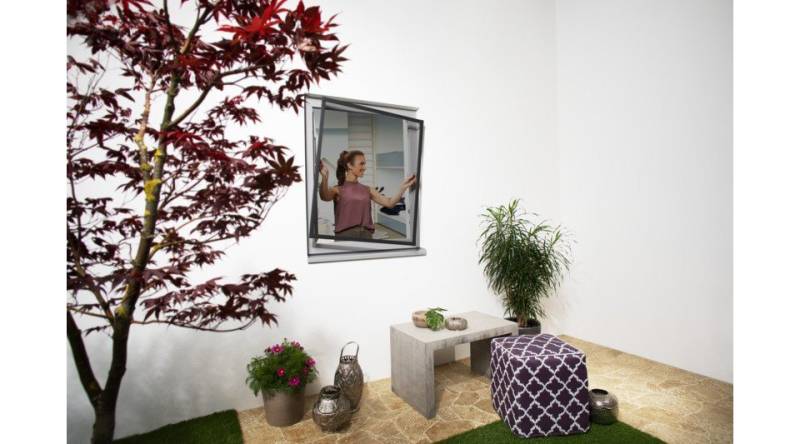 Primaster Insektenschutz-Fensterrahmen Primaster Fliegenschutz-Teleskopfenster 130 x 150, Mit Rahmen von Primaster