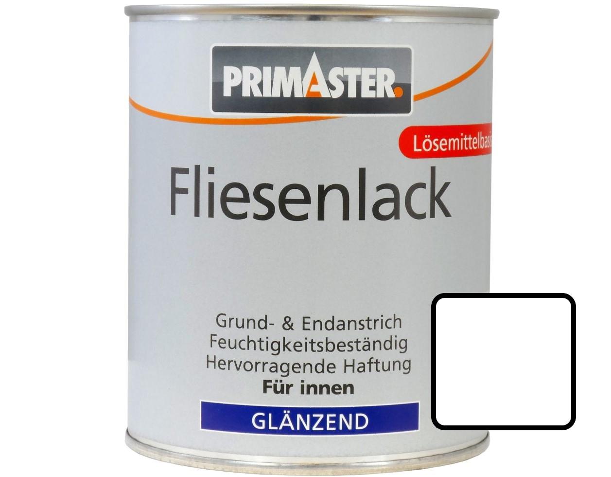 Primaster Fliesenlack 750 ml weiß glänzend von Primaster