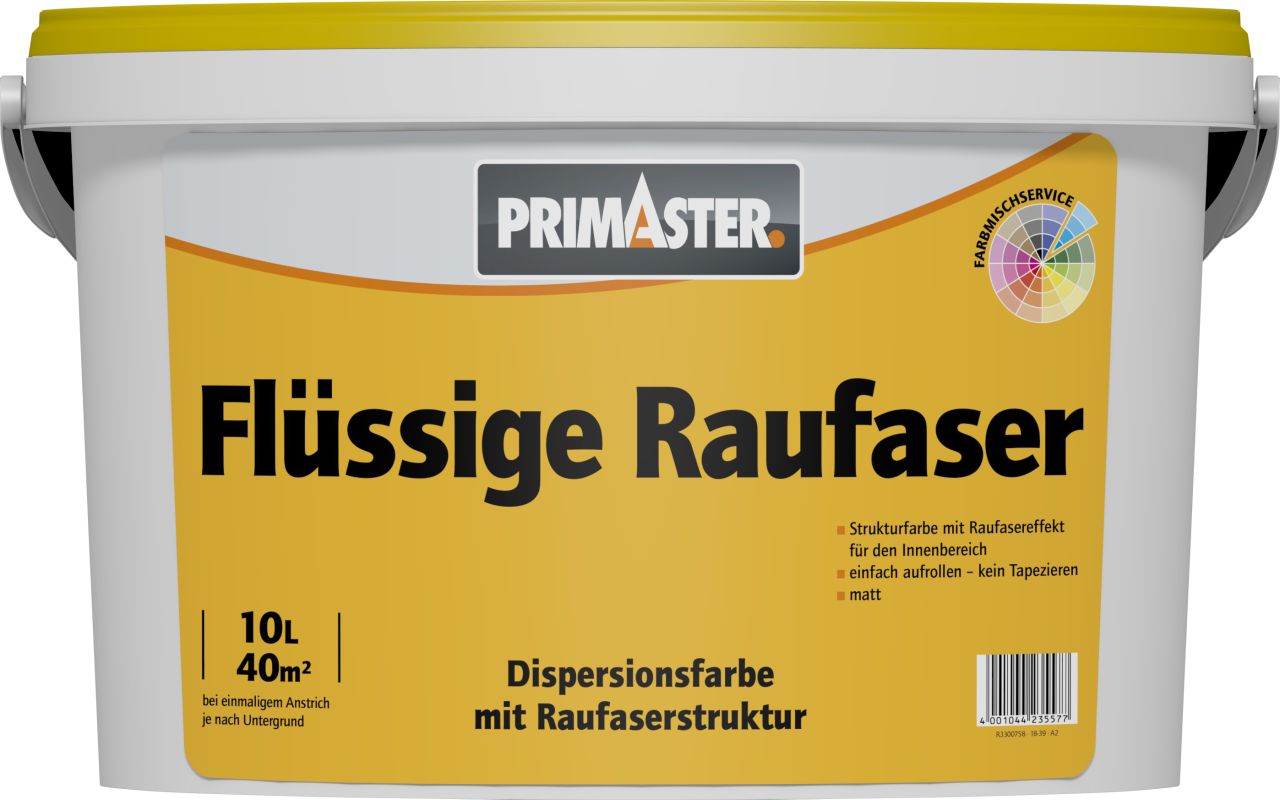 Primaster Flüssige Raufaser 10 L weiß von Primaster