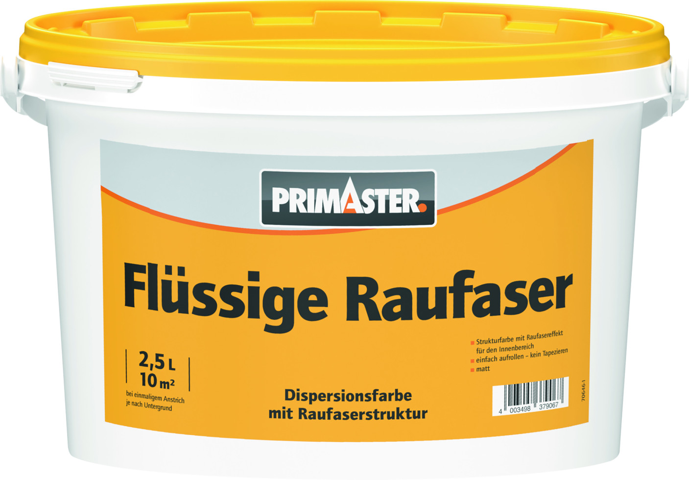 Primaster Flüssige Raufaser 2,5 L weiß matt von Primaster