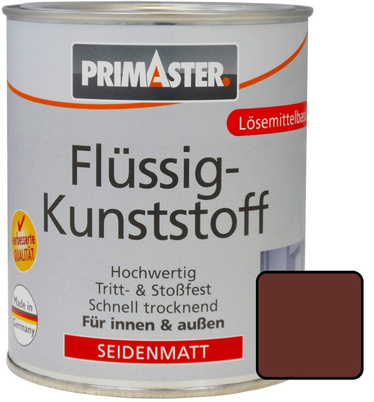 Primaster Premium Flüssigkunststoff RAL 8012 2,5 L rotbraun seidenmatt von Primaster