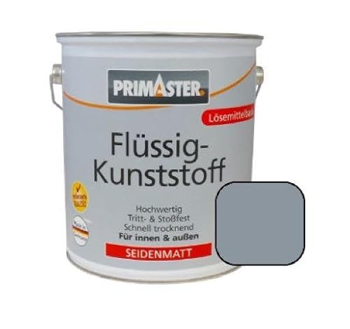 Primaster Flüssigkunststoff Premium 2,5L Silbergrau Seidenmatt Bodenbeschichtung von Primaster