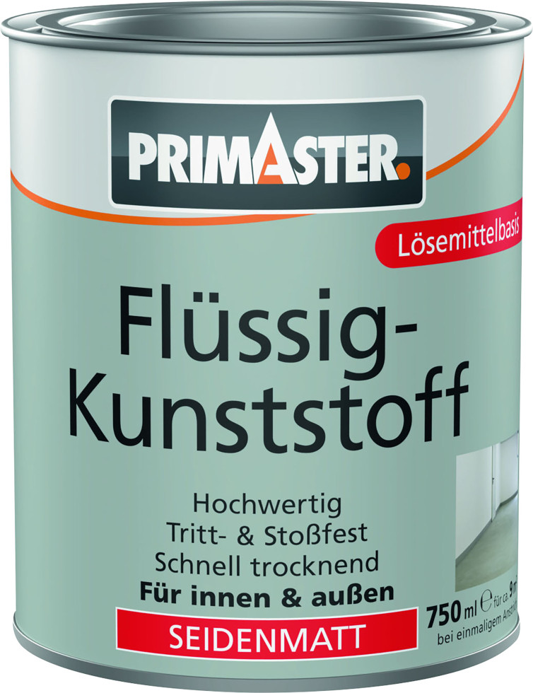 Primaster Flüssigkunststoff seidenmatt 750 ml weiß von Primaster