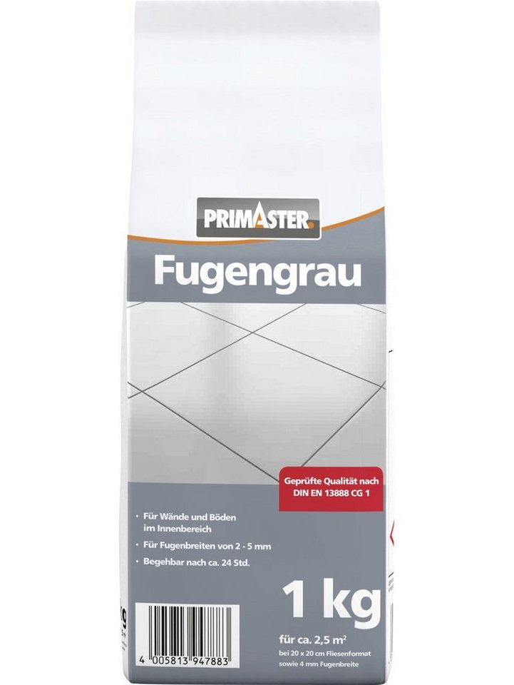Primaster Fugenmörtel Primaster Fugengrau 2 - 5 mm dunkelgrau 1 kg Primaster Fugenmörtel Primaster Fugengrau 2 - 5 mm dunkelgrau 1 kg von Primaster