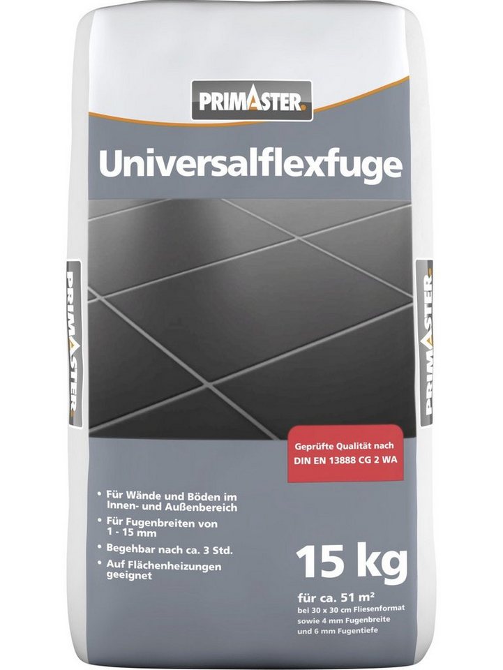 Primaster Fugenmörtel Primaster Universalflexfuge 1 - 15 mm manhattan 15 von Primaster