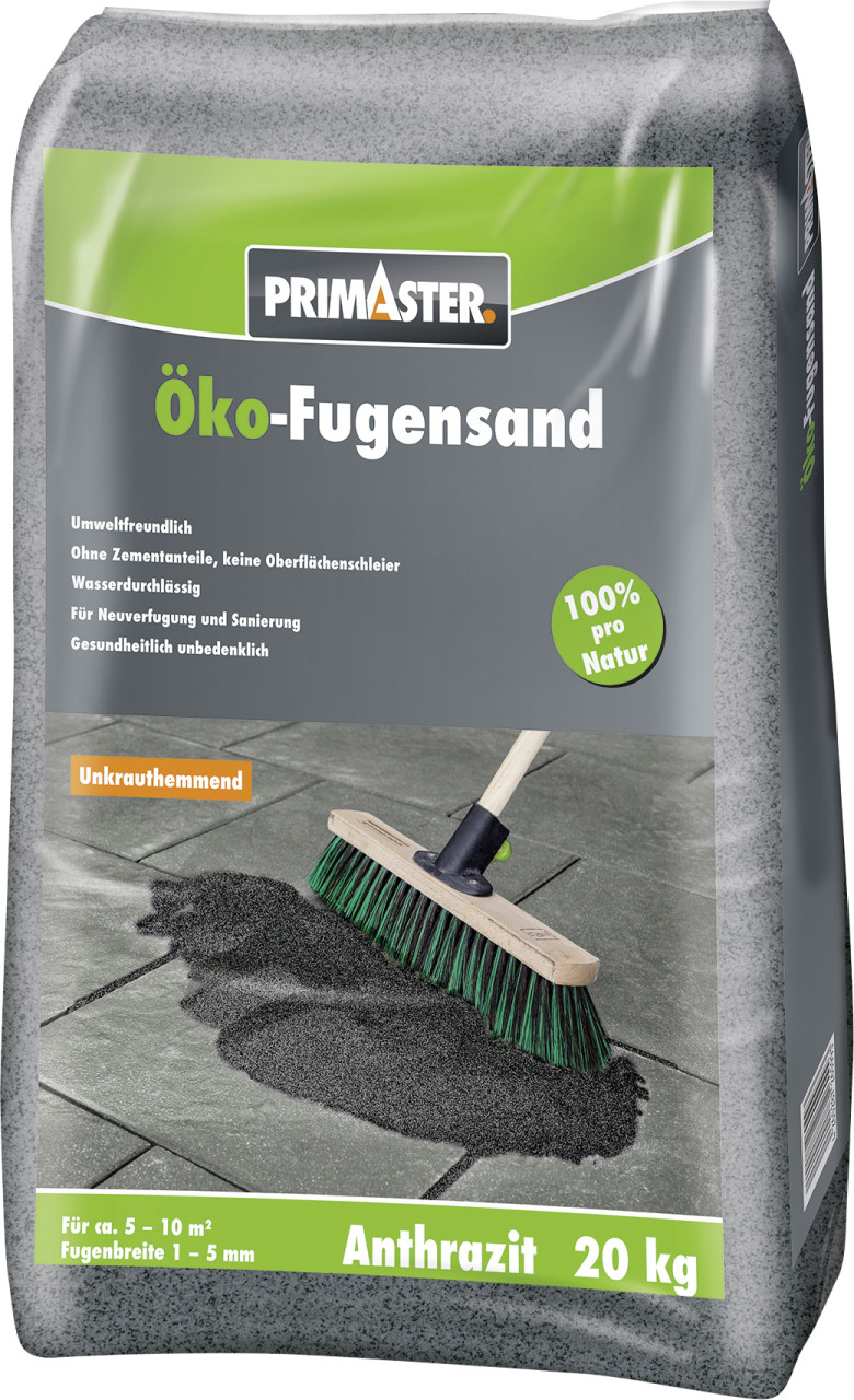 Primaster Fugensand Öko unkrauthemmend 20 kg anthrazit von Primaster