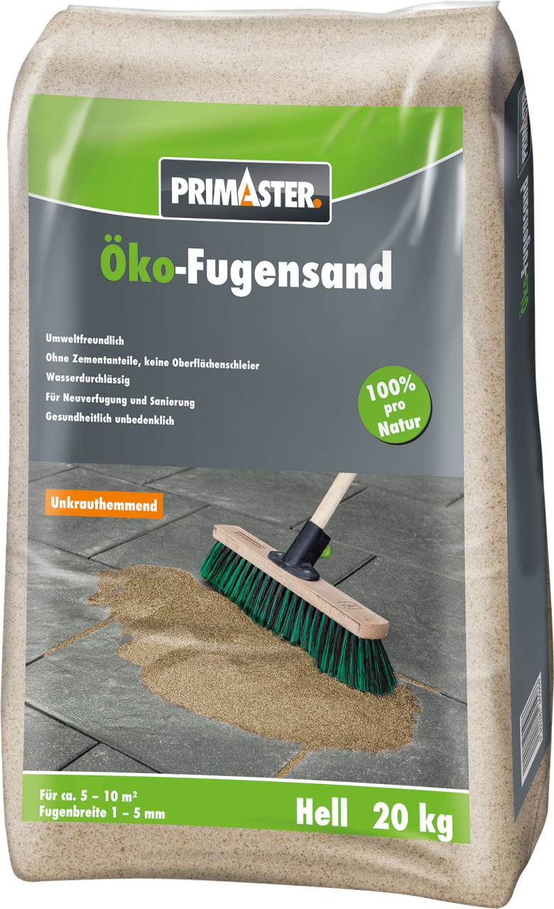 Primaster Fugensand Öko unkrauthemmend 20 kg hell von Primaster