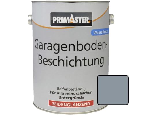 Primaster Garagenbodenbeschichtung 5L Silber Seidenglänzend Bodenbeschichtung von Primaster