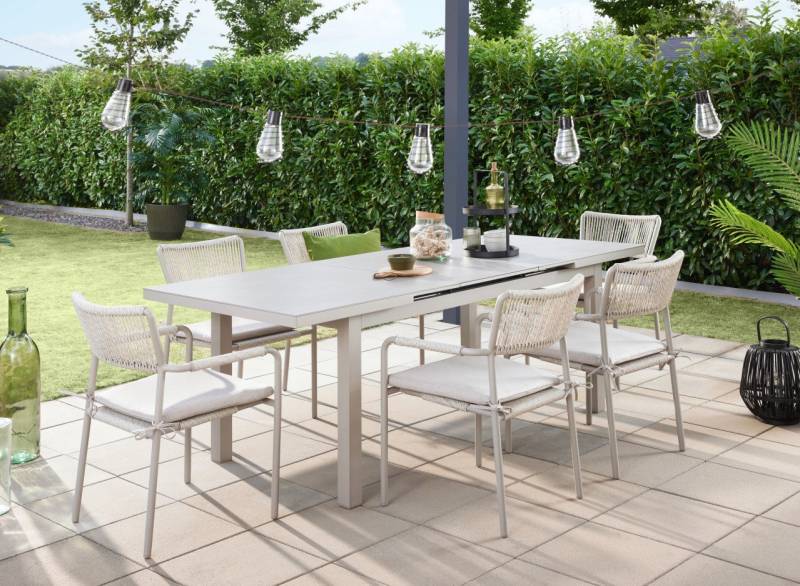Primaster Garten-Essgruppe Primaster Garten-Essgruppe Rhodos mit ausziehbarem, Ausziehbar witterungsbeständig von Primaster