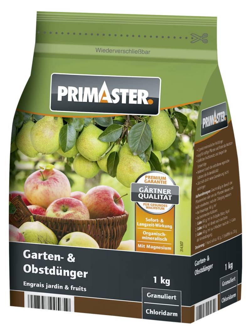 Primaster Gartendünger Garten und Obst 1 kg von Primaster