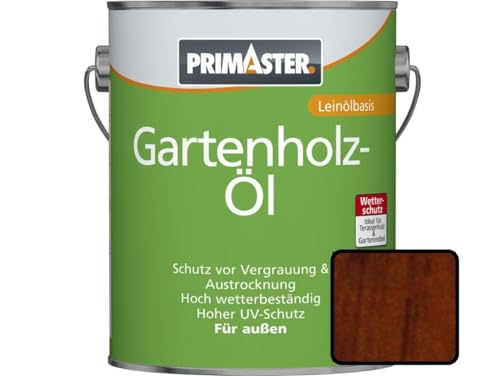 Primaster Gartenholzöl 2,5L Bangkirai Holzschutz & -Pflege Wetterfest UV-Schutz von Primaster