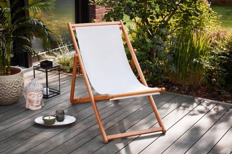 Primaster Gartenliegestuhl Karla beige von Primaster