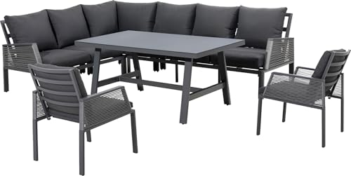 Primaster Gartenmöbel-Set Girona 8 Personen Lounge Set Alu anthrazit Sitzgruppe Primaster Gartenmöbel-Set Girona 8 Personen Lounge Set Alu anthrazit Sitzgruppe von Primaster