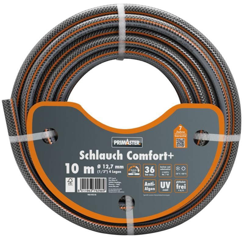 Primaster Gartenschlauch Comfort+ 10 m Ø 12,7 mm (1/2) von Primaster