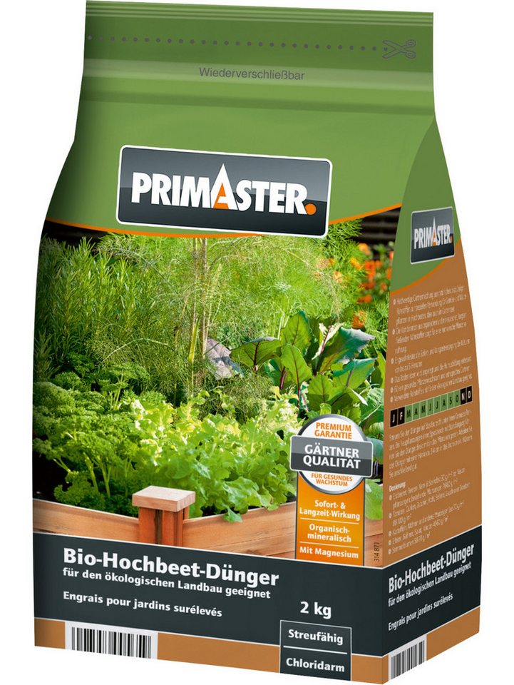 Primaster Gemüsedünger Primaster Bio-Hochbeetdünger 2 kg von Primaster