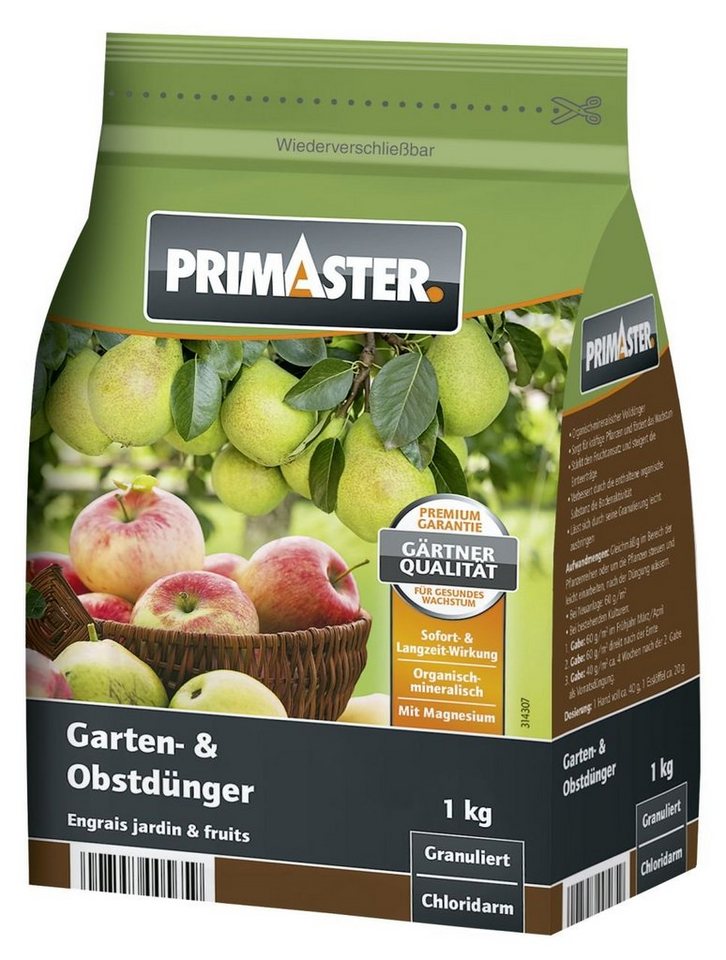 Primaster Gemüsedünger Primaster Gartendünger Garten und Obst 1 kg von Primaster