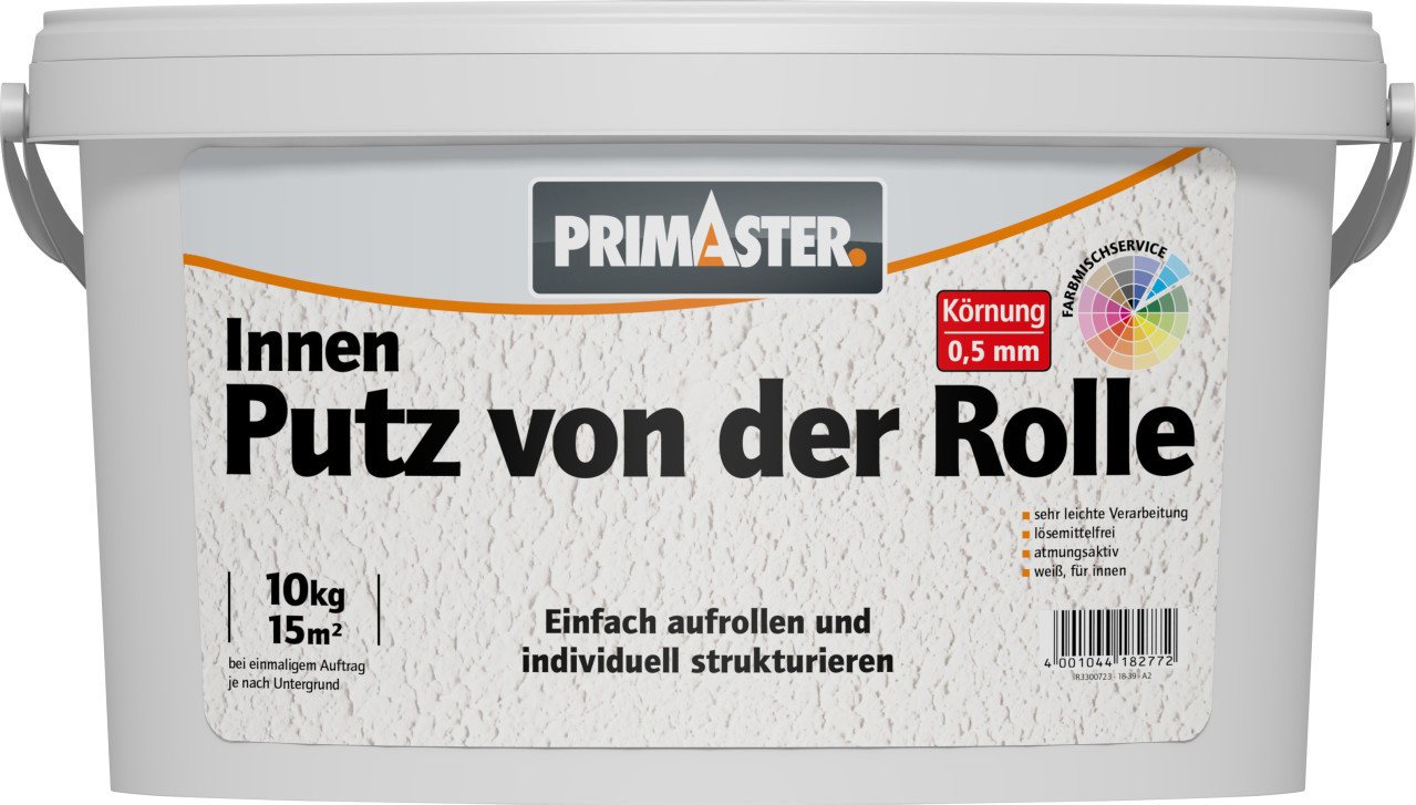Primaster Gips-Kalk-Putz Primaster Putz von der Rolle 10 kg 0,5 mm Körnung Primaster Gips-Kalk-Putz Primaster Putz von der Rolle 10 kg 0,5 mm Körnung von Primaster
