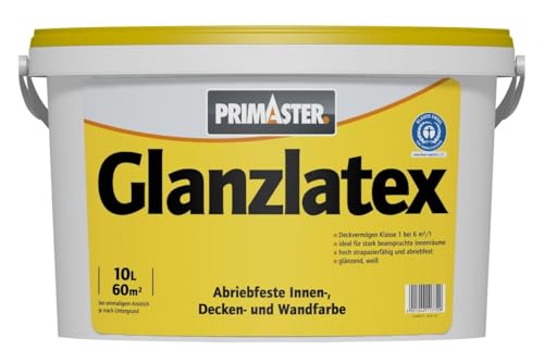 Primaster Glanzlatex 10 L weiß Wandfarbe von Primaster