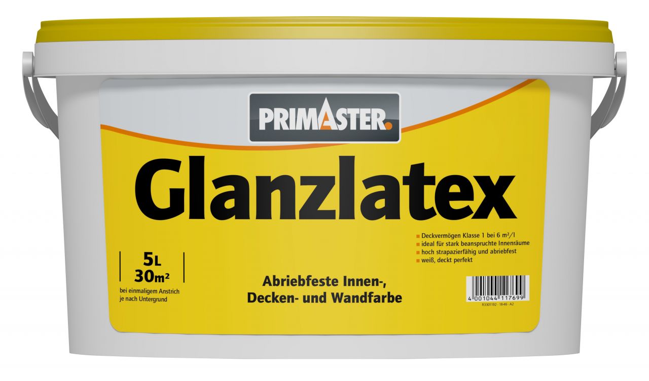 Primaster Glanzlatex 5 L weiß von Primaster