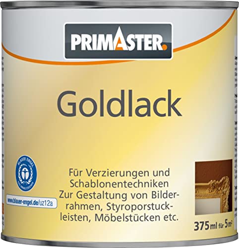 Primaster Goldlack Wasserbasis glänzende Effektfarbe von Primaster