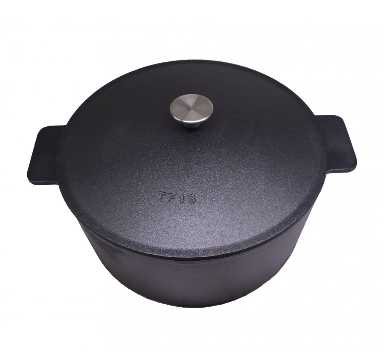 Primaster Grillplattenaufsatz Primaster XXL Topf mit Deckel Ø 30/34 cm, Gusseisen von Primaster