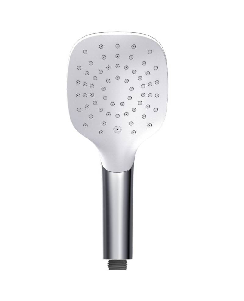 Primaster Handbrause Water Pic quadratisch chrom-weiß wassersparend von Primaster