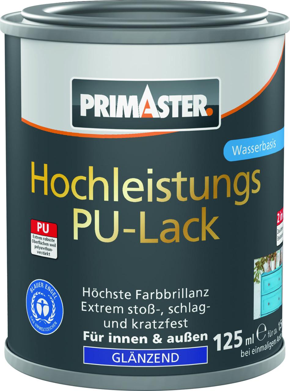 Primaster Hochleistungs PU-Lack feuerrot glänzend 125 ml von Primaster
