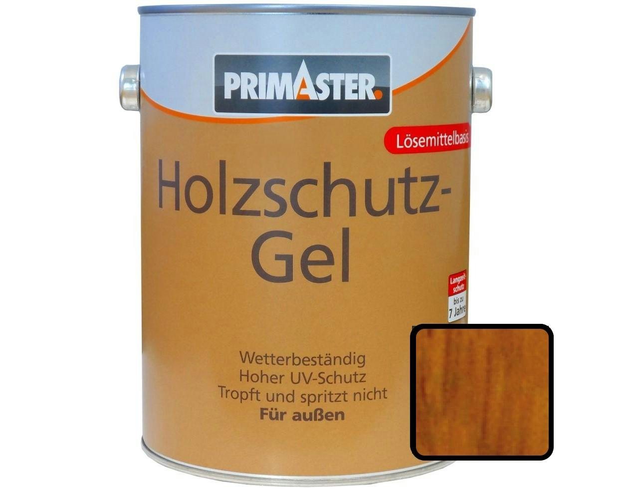 Primaster Holzlack Primaster Holzschutzgel 2,5 L eiche seidenmatt von Primaster