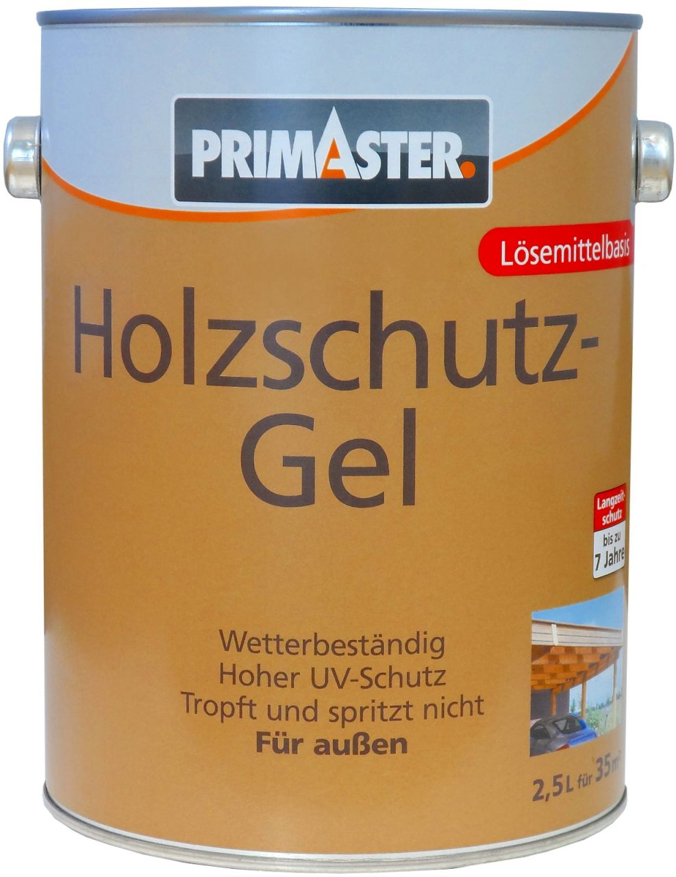 Primaster Holzschutzgel 2,5 L farblos seidenmatt von Primaster