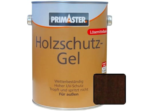 Primaster Holzschutzgel 750 ml nussbaum seidenmatt für Außen von Primaster