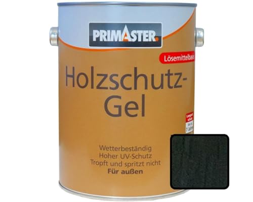 Primaster Holzschutzgel ebenholz 750 ml seidenmatt für Außen von Primaster