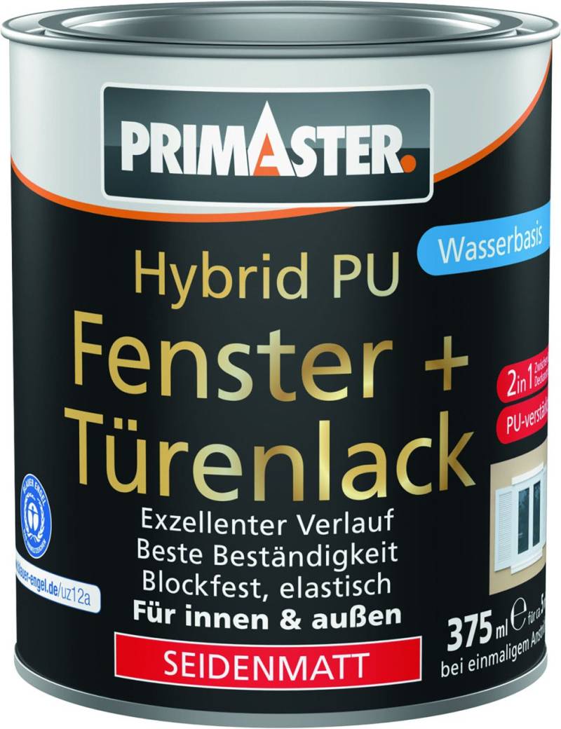 Primaster Hybrid PU-Fenster + Türenlack 375 ml weiß seidenmatt von Primaster