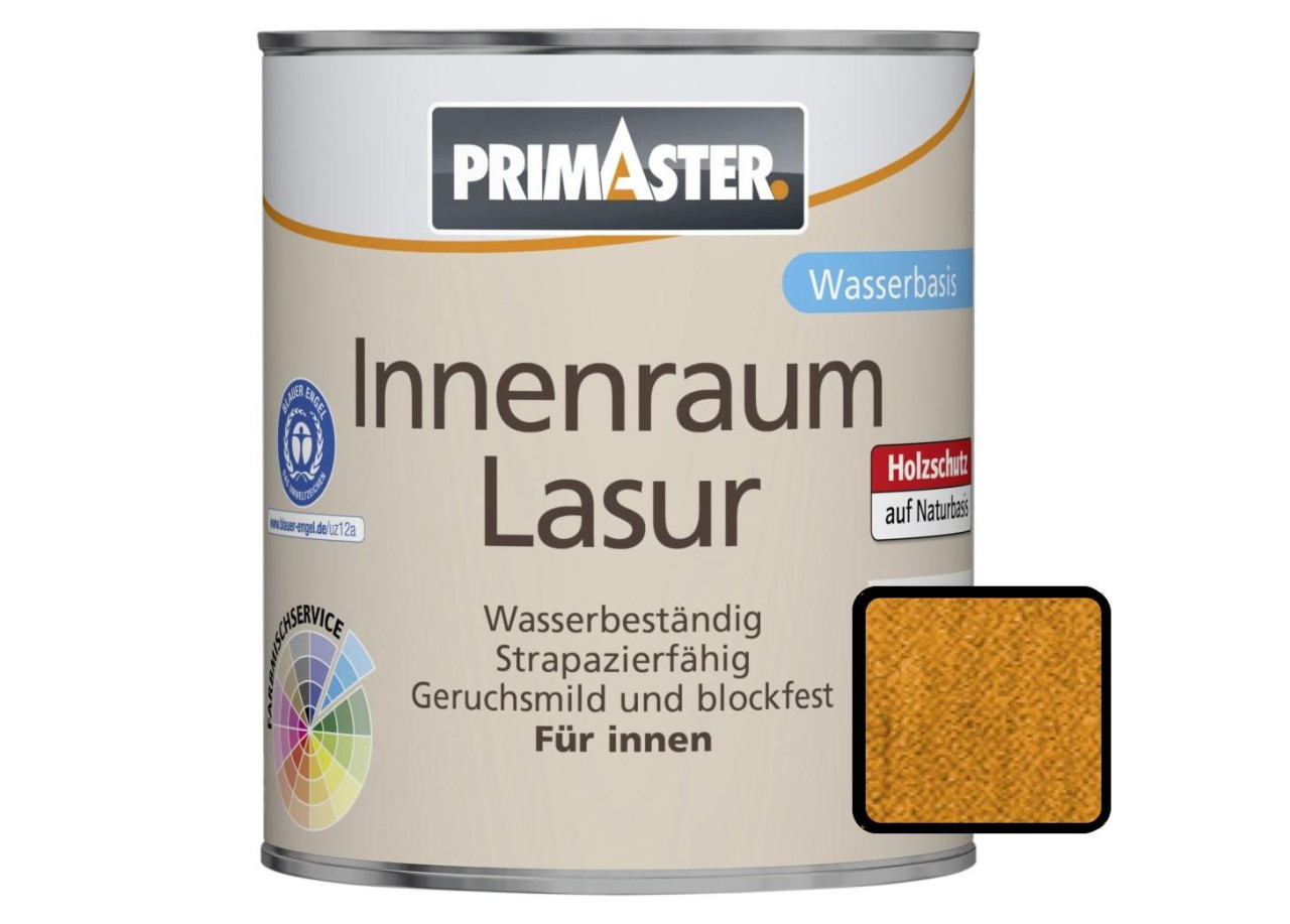 Primaster Innenraumlasur 750 ml honiggelb von Primaster