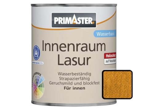 Primaster Innenraumlasur SF928 750 ml Lasur honiggelb für Innen wasserbasierend von Primaster