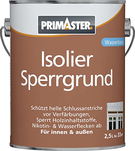 Primaster Isoliersperrgrund 2,5 l weiß wasserverdünnbar von Primaster