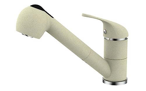 Primaster Küchenarmatur Hamm Granit beige mit Handbrause Küchenarmatur von Primaster