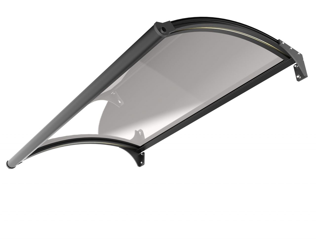 Primaster LED Vordach Marseille 150 x 100 x 11,2 cm, schwarz von Primaster