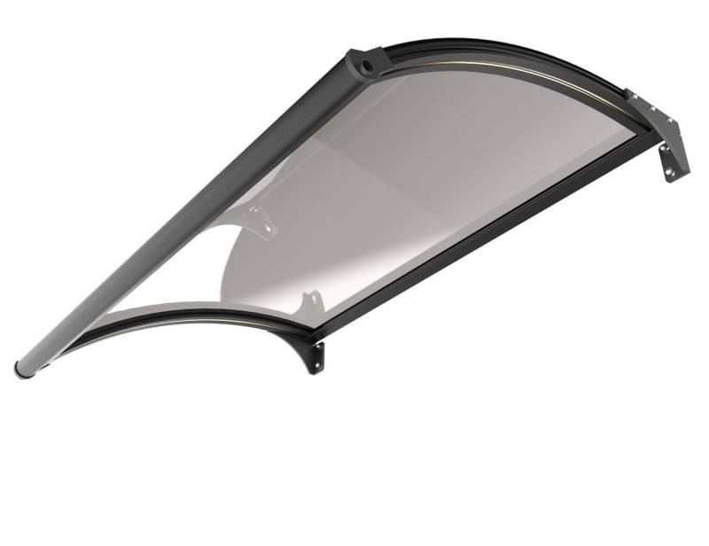 Primaster LED Vordach Marseille 150 x 100 x 11,2 cm, schwarz von Primaster