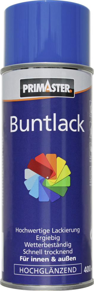 Primaster Lackspray 400 ml enzianblau hochglänzend von Primaster