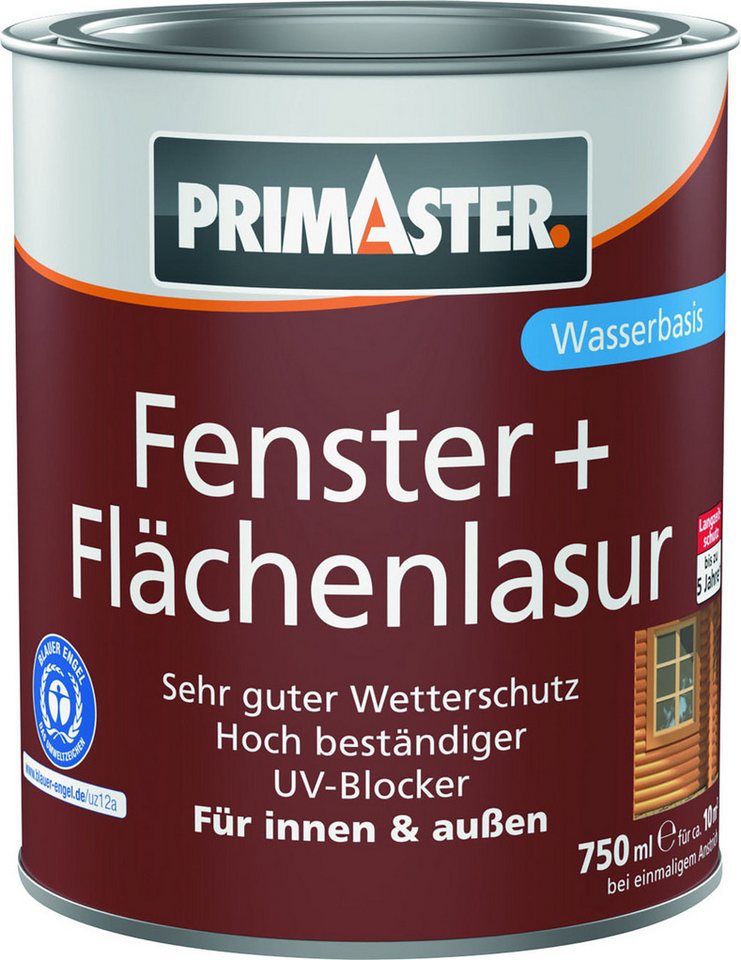 Primaster Lasur Primaster Fenster + Flächenlasur 750 ml teak Primaster Lasur Primaster Fenster + Flächenlasur 750 ml teak von Primaster