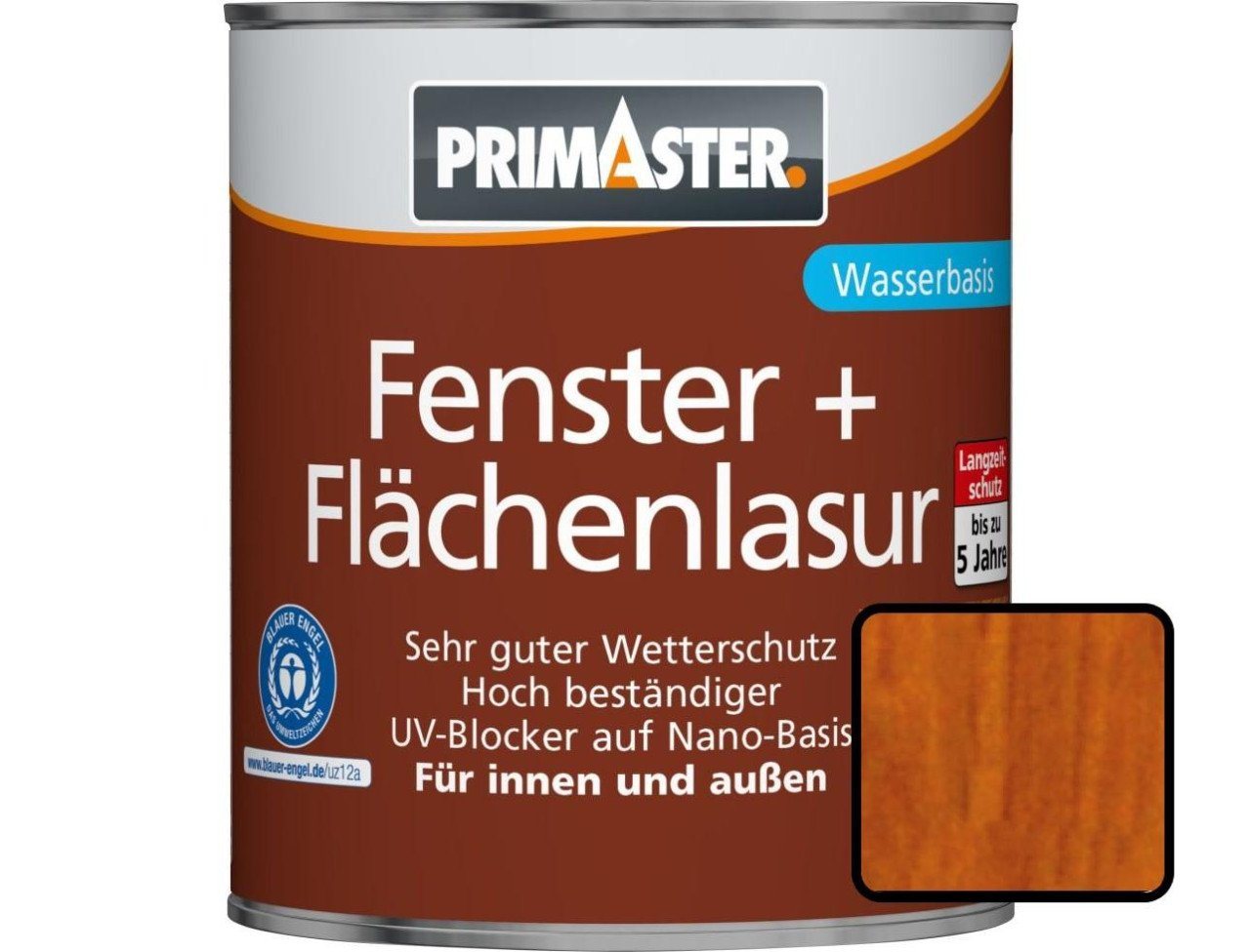 Primaster Lasur Primaster Fenster und Flächenlasur 375 ml teak von Primaster