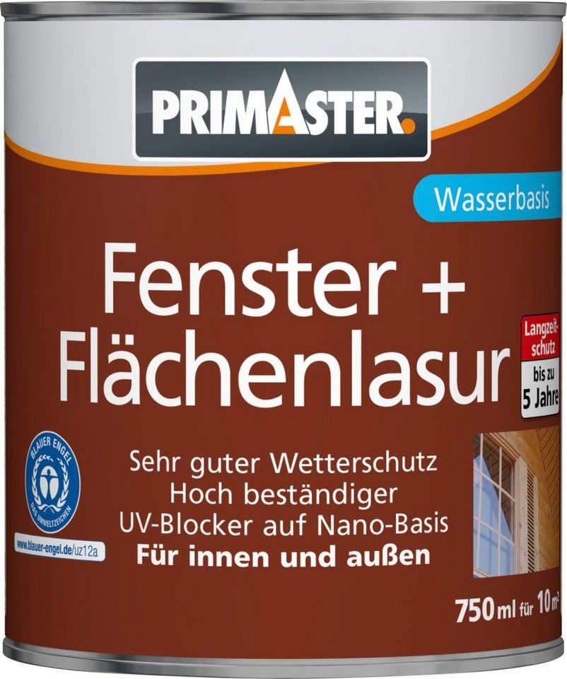 Primaster Lasur Primaster Fenster und Flächenlasur 750 ml farblos Primaster Lasur Primaster Fenster und Flächenlasur 750 ml farblos von Primaster