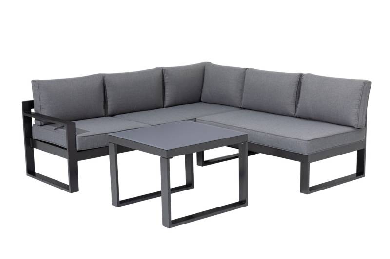 Primaster Loungeset Alu Limoncello 3-teilig mit Sofa und Tisch von Primaster