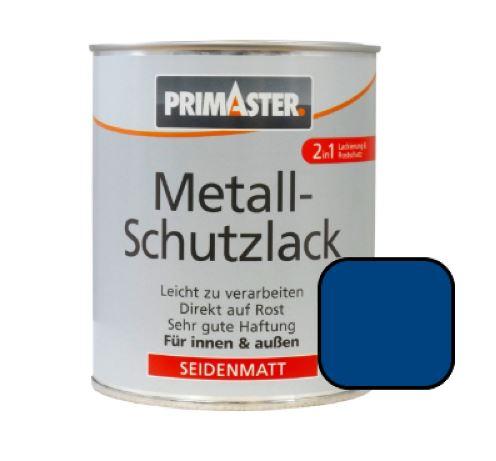 Primaster Metall-Schutzlack RAL 5010 750 ml enzianblau seidenmatt von Primaster