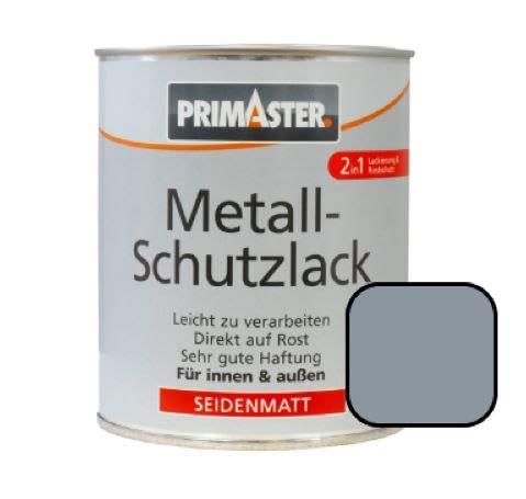 Primaster Metallschutzlack RAL 7001 silbergrau 750 ml für Innen- und Außen von Primaster